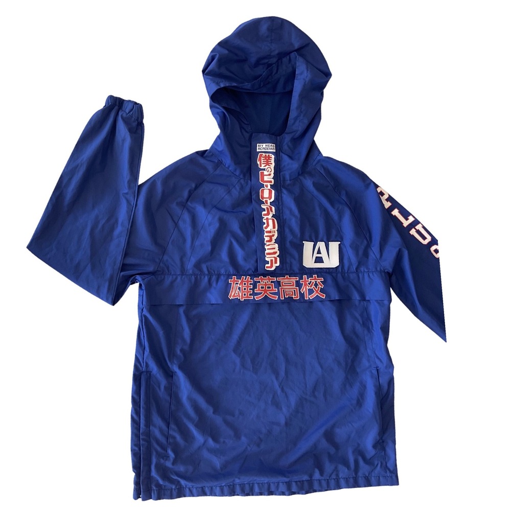 BoxLunch My Hero Academia UA High School Blue Windbreaker Jacket Plus Ultra‎